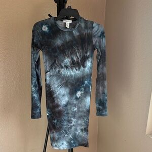 Soprano Blue Tie-Dye Dress